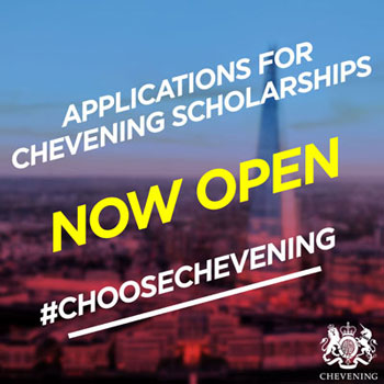 Applications for Chevening Scholarships 2024-2025