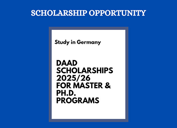 DAAD Scholarships 2025/26 for Master's & PhD