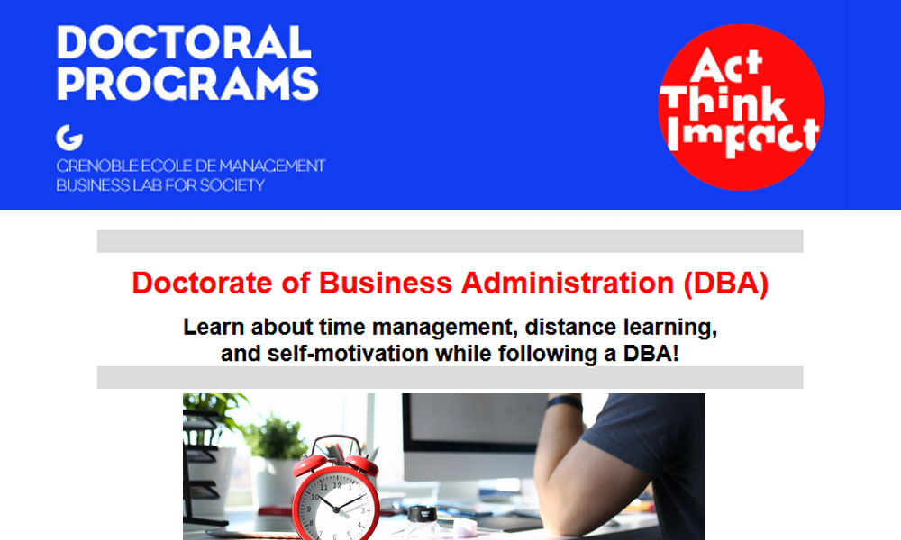 Doctorate of Business Administration (DBA)