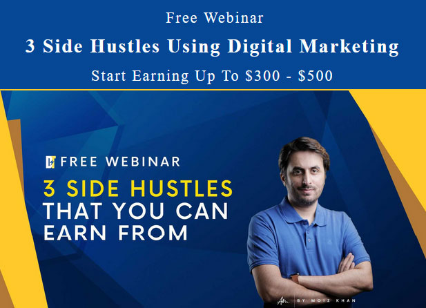 Free Webinar: 3 Side Hustles Using Digital Marketing