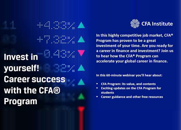 Information session on CFA Program: Invest in Yourself!