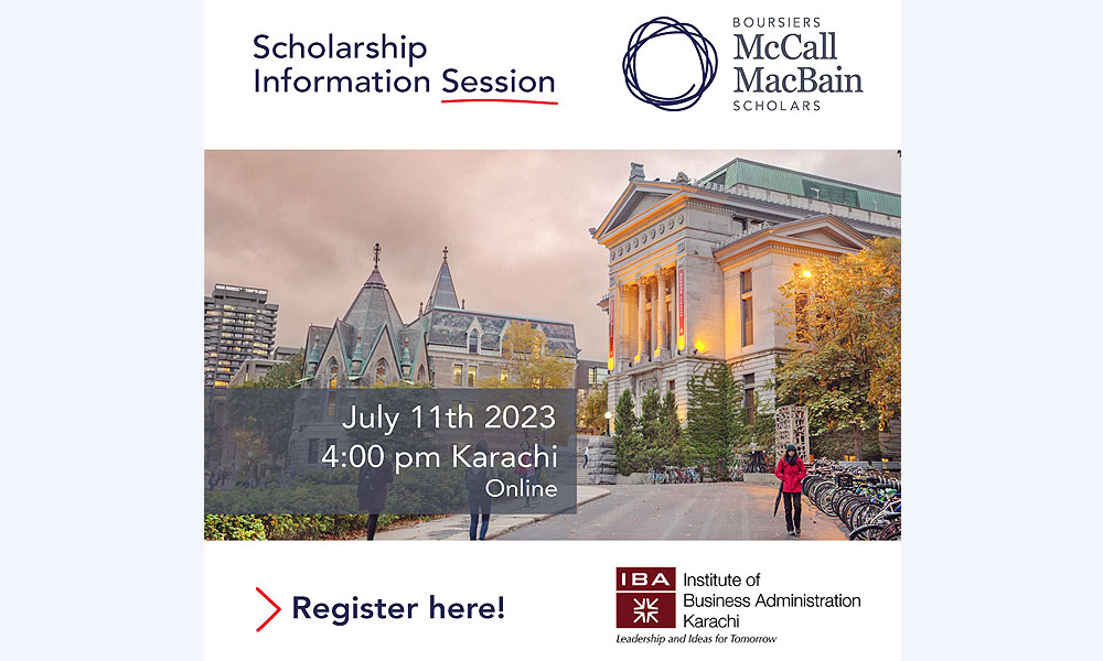 Information Session on McCall MacBain Scholarships