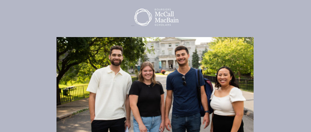 McCall MacBain Scholarship | Connect with Scholars and McGill Faculties