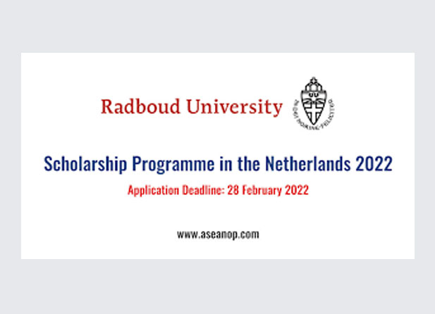 Radboud Scholarship Programme by Radboud University in the Netherlands