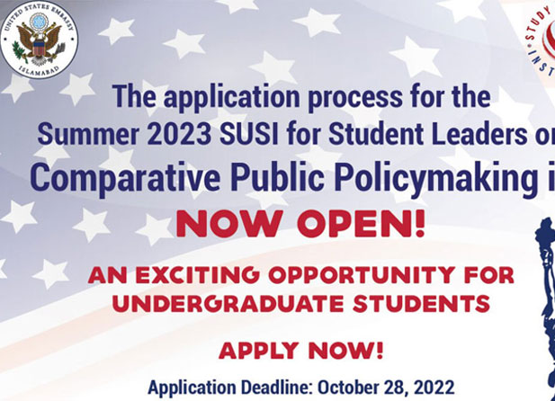  SUSI Student Leaders - Comparative Public Policymaking Program 2023