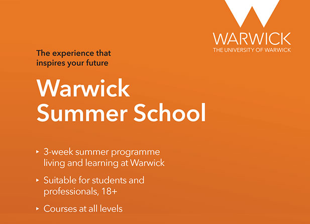 niversity of Warwick Summer School 2025