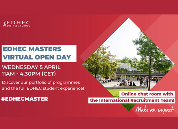 Virtual Open Day for Master’s programmes of EDHEC Business School