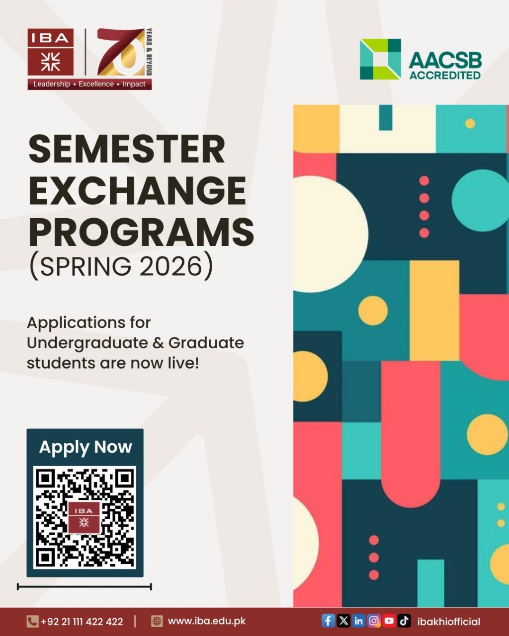 Undergraduate Semester Exchange Program for Spring 2026
